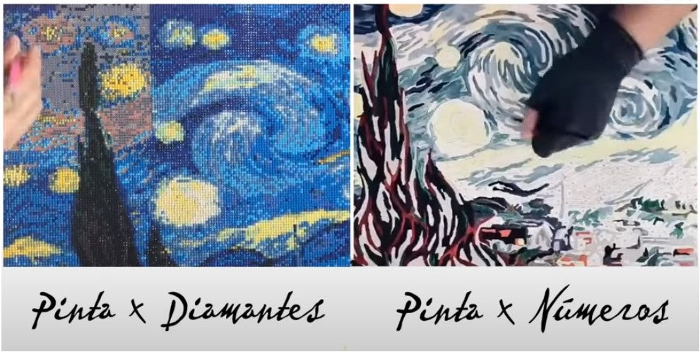 Pintura Diamante o Pintura por Números ¿Cual elegir? ¡Te ayudamos!