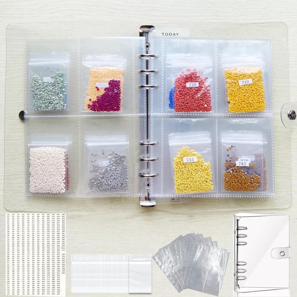 Álbum para almacenar diamantes