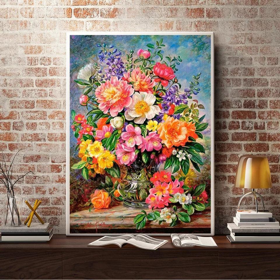 Alegría Floral - Pintura por Numero (50x40)