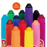 Set de 6 Crayones Lavables Punta Retráctil Para Niños