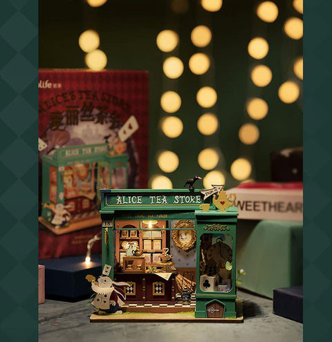 ☕ Alice's Tea Store☕ - Tienda de Te en Miniatura Puzzle 3d Robotime