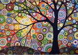 Árbol de la Vida (50x40) - Pintura Diamante Redondo XL