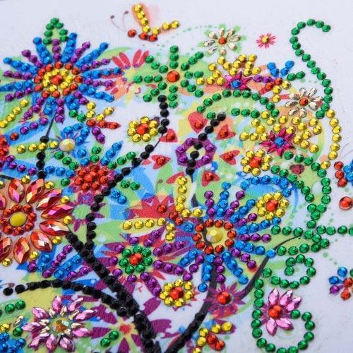 Árbol Floral (25x25) - Pintura Diamante Llenado Parcial