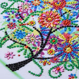 Árbol Floral (25x25) - Pintura Diamante Llenado Parcial