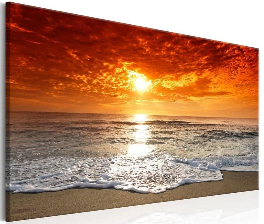 Atardecer Playa (30x40) - Pintura Diamante Cuadrado