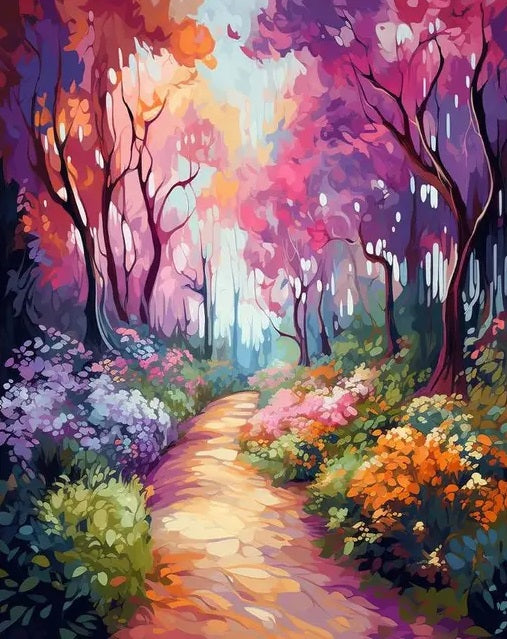 Bosque Mágico - Pintura Por Número (50x40)