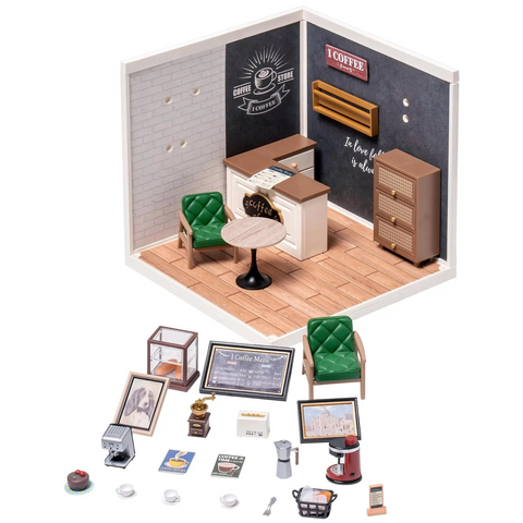 ☕ Breeze Time Cafe ☕ - Café en Miniatura Puzzle 3d Robotime