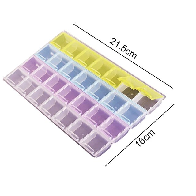 Caja Organizadora de Diamantes 28 compartimentos