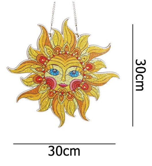 Colgante Sol de Pintura Diamante