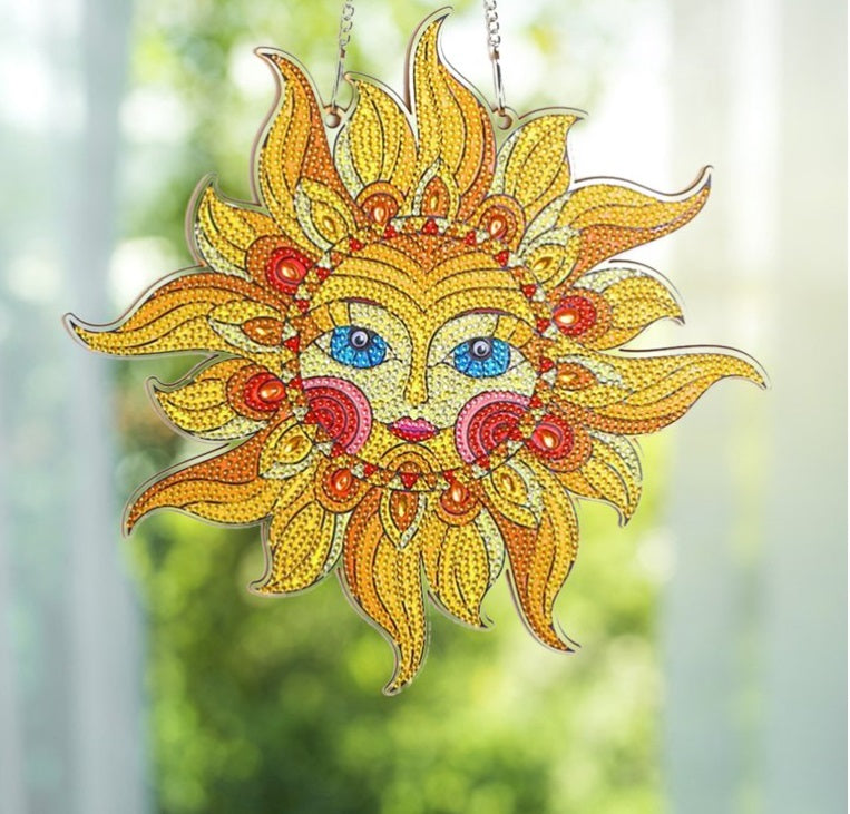 Colgante Sol de Pintura Diamante