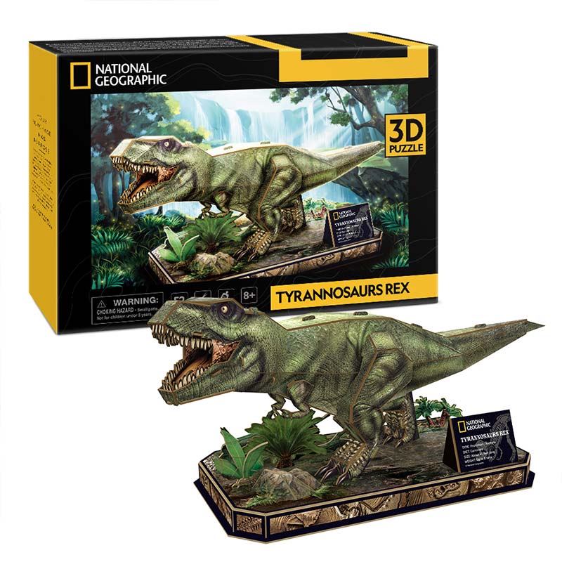 Puzzle 3D 🦖 Tiranosaurio Rex - National Geographic