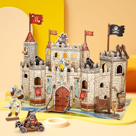 🏴‍☠️ Pirate Knight Castle 🏴‍☠️ Castillo Pirata - Puzzle 3d CubicFun