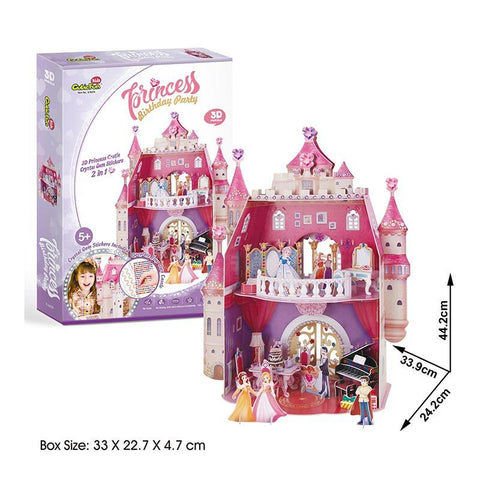 👸 Princess Birthday Party 👸Castillo Princesa - Puzzle 3d CubicFun