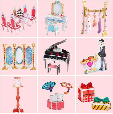 👸 Princess Birthday Party 👸Castillo Princesa - Puzzle 3d CubicFun