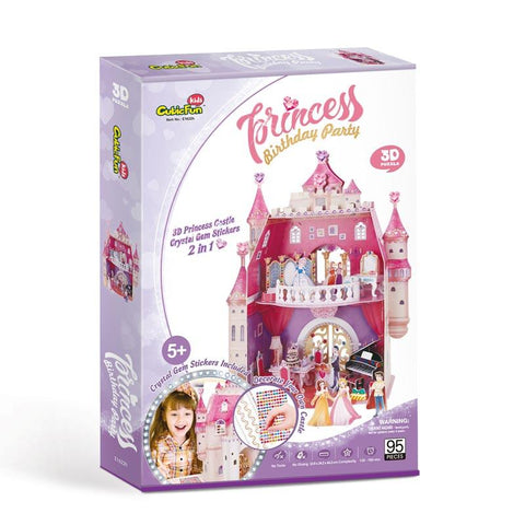 👸 Princess Birthday Party 👸Castillo Princesa - Puzzle 3d CubicFun
