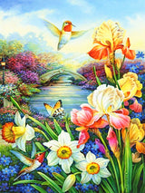 Primavera AB (40x30) - Pintura Diamante AB Cuadrado