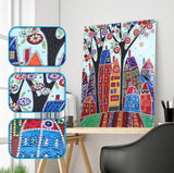 Edificios (30x40) - Pintura Diamante Llenado Parcial