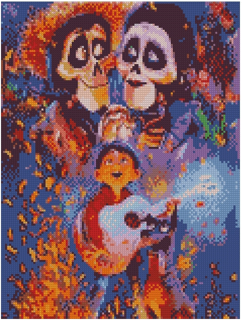 Coco (30x40) - Pintura Diamante Cuadrado
