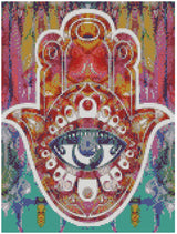 Hamsa (30x40) - Pintura Diamante Cuadrado