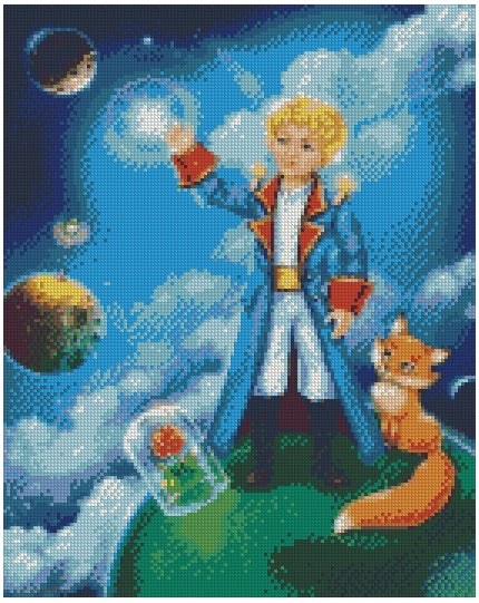 El Principito (40x50) - Pintura Diamante Redondo XL