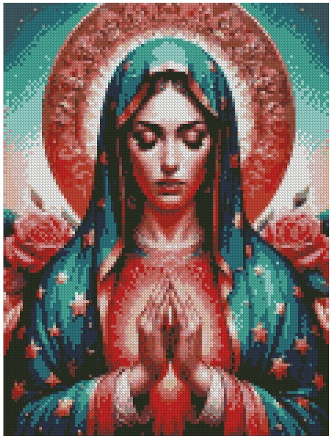 Virgen Guadalupe (30x40) - Pintura Diamante Cuadrado