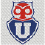 Escudo Fútbol U  (15x15) - Pintura Diamante Cuadrado