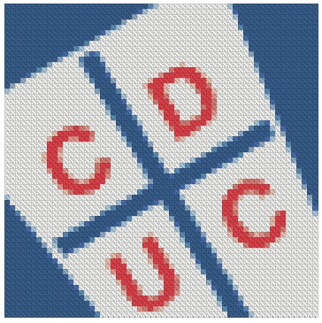 Escudo Fútbol UC  (15x15) - Pintura Diamante Cuadrado