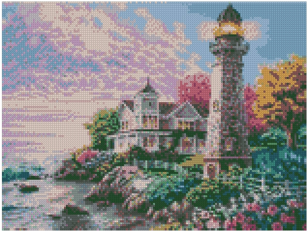 Faro (40x30) - Pintura Diamante Cuadrado