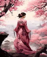 Geisha - Pintura por Numero (50x40)