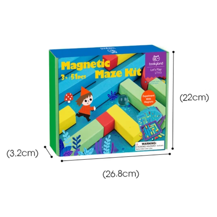Laberinto Magnético Magnetic Maze Kit 51 Piezas