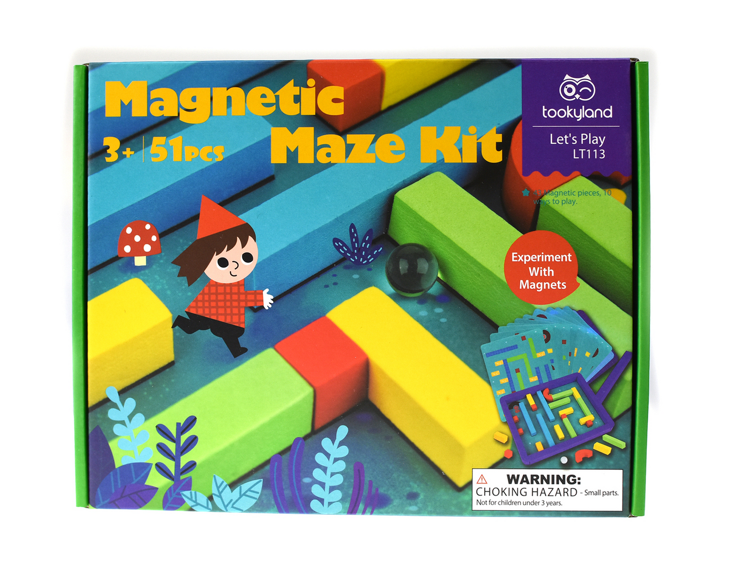 Laberinto Magnético Magnetic Maze Kit 51 Piezas