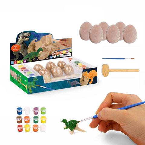 Kit Huevos Dinosaurio 🦖 Excava y Pinta 🎨
