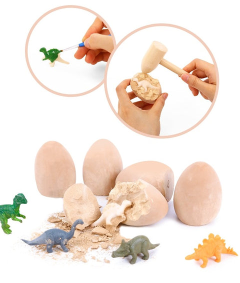 Kit Huevos Dinosaurio 🦖 Excava y Pinta 🎨
