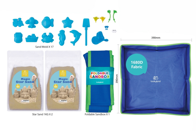 Set de Arena Mágica 2 Kg + Molde + Caja