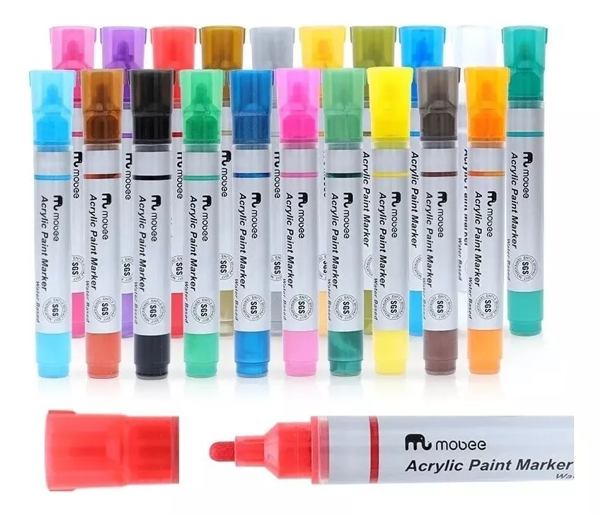 Marcadores Acrílicos Mobee Tipo Posca | 20 Colores 5 MM – Fun At Home Chile