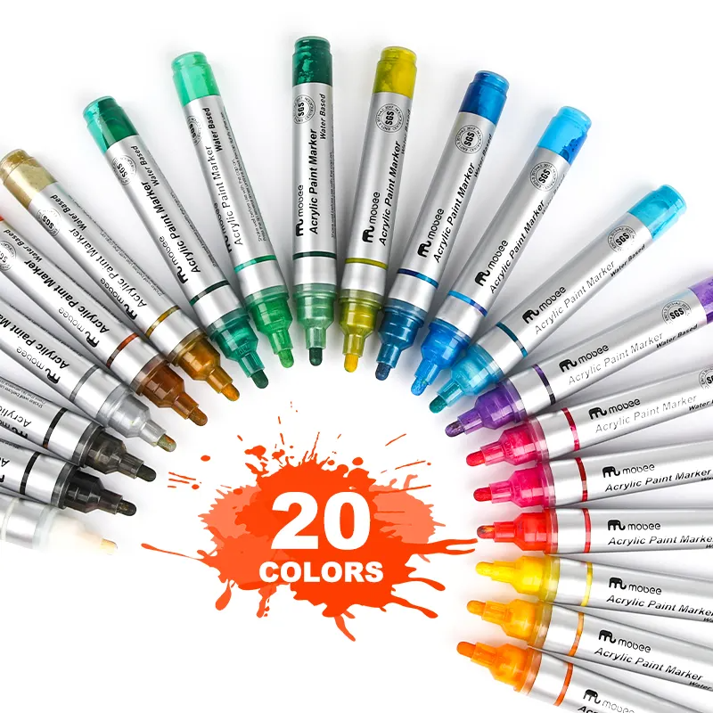 Marcadores Acrílicos Mobee Tipo Posca | 20 Colores 5 MM – Fun At Home Chile