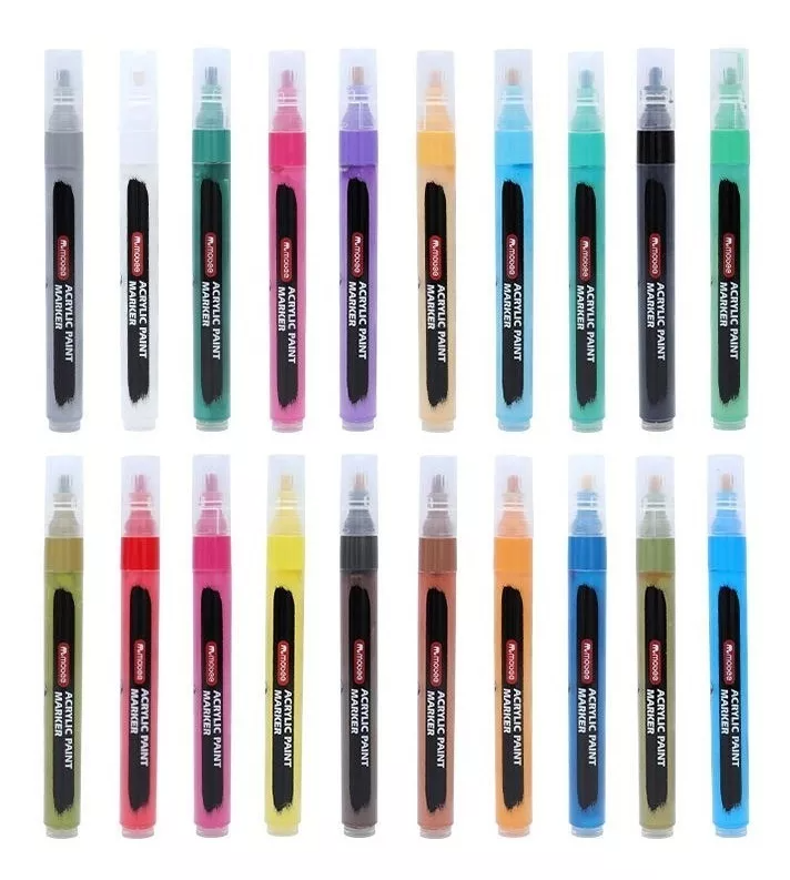 Marcadores Acrílicos Mobee Tipo Posca  | 20 Colores 3 MM