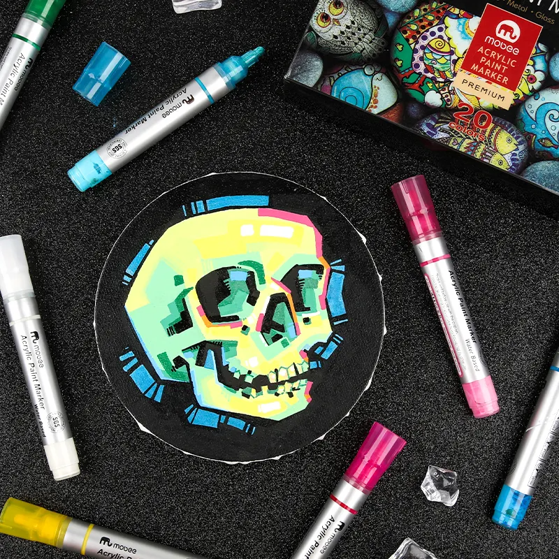 Marcadores Acrílicos Mobee Tipo Posca  | 20 Colores 3 MM