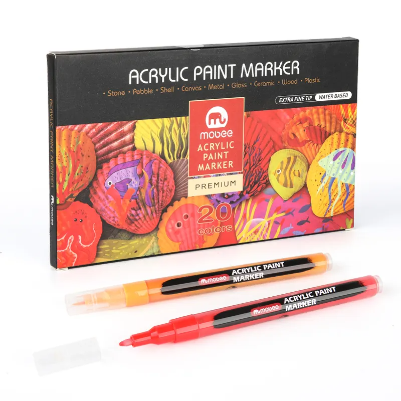 Marcadores Acrílicos Mobee Tipo Posca  | 20 Colores 0.7 MM
