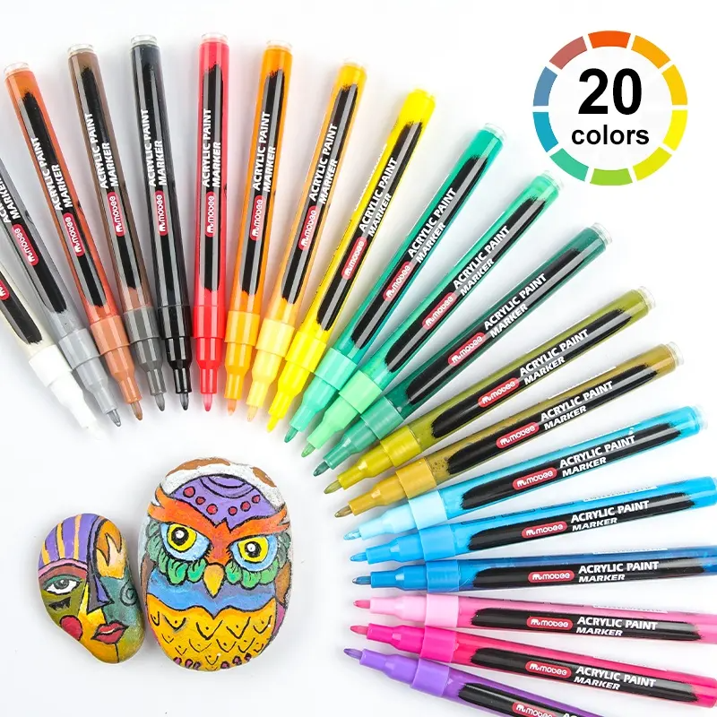 Marcadores Acrílicos Mobee Tipo Posca  | 20 Colores 0.7 MM