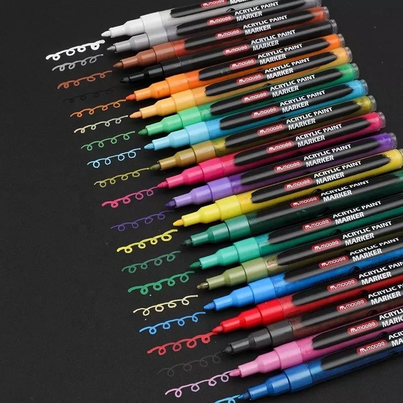 Marcadores Acrílicos Mobee Tipo Posca  | 20 Colores 0.7 MM