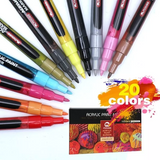 Marcadores Acrílicos Mobee Tipo Posca  | 20 Colores 0.7 MM