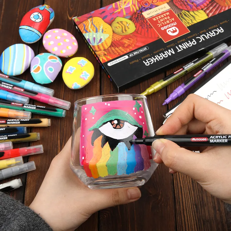 Marcadores Acrílicos Mobee Tipo Posca  | 20 Colores 0.7 MM