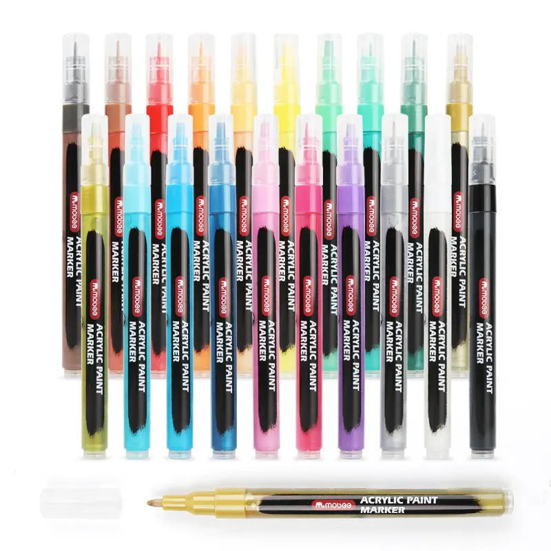 Marcadores Acrílicos Mobee Tipo Posca  | 20 Colores 0.7 MM