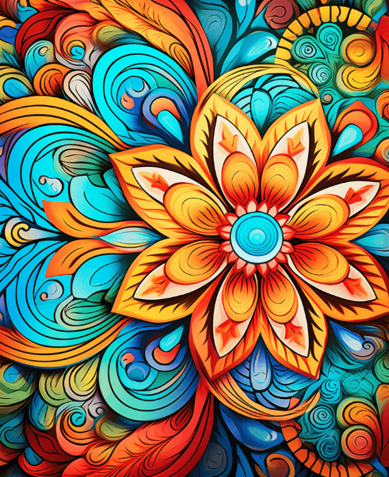 Mandala - Pintura por Numero (40x50)