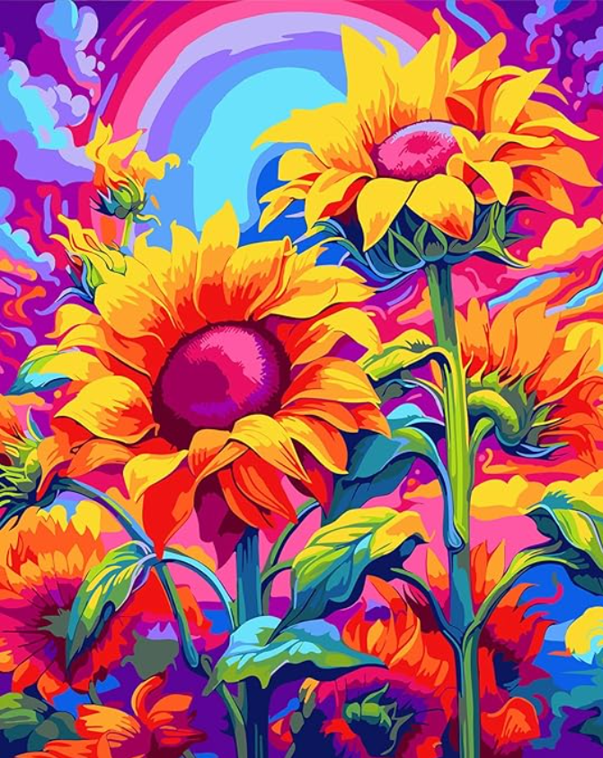 Maravilla floral - Pintura por Numero (40x50)