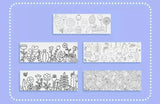 Set 12 Marcadores Lavables Niños + Plantilla