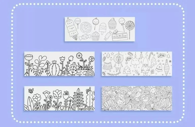Set 12 Marcadores Lavables Niños + Plantilla