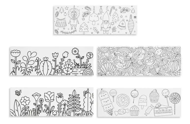 Set 12 Marcadores Lavables Niños + Plantilla