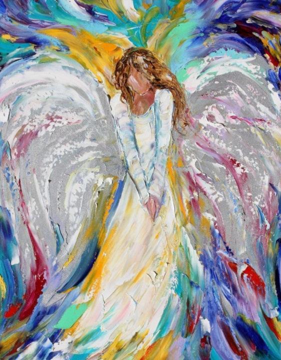 Angel en Colores - Pintura por Numero (50x40)